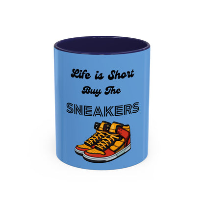Sneaker Head Accent Coffee Mug