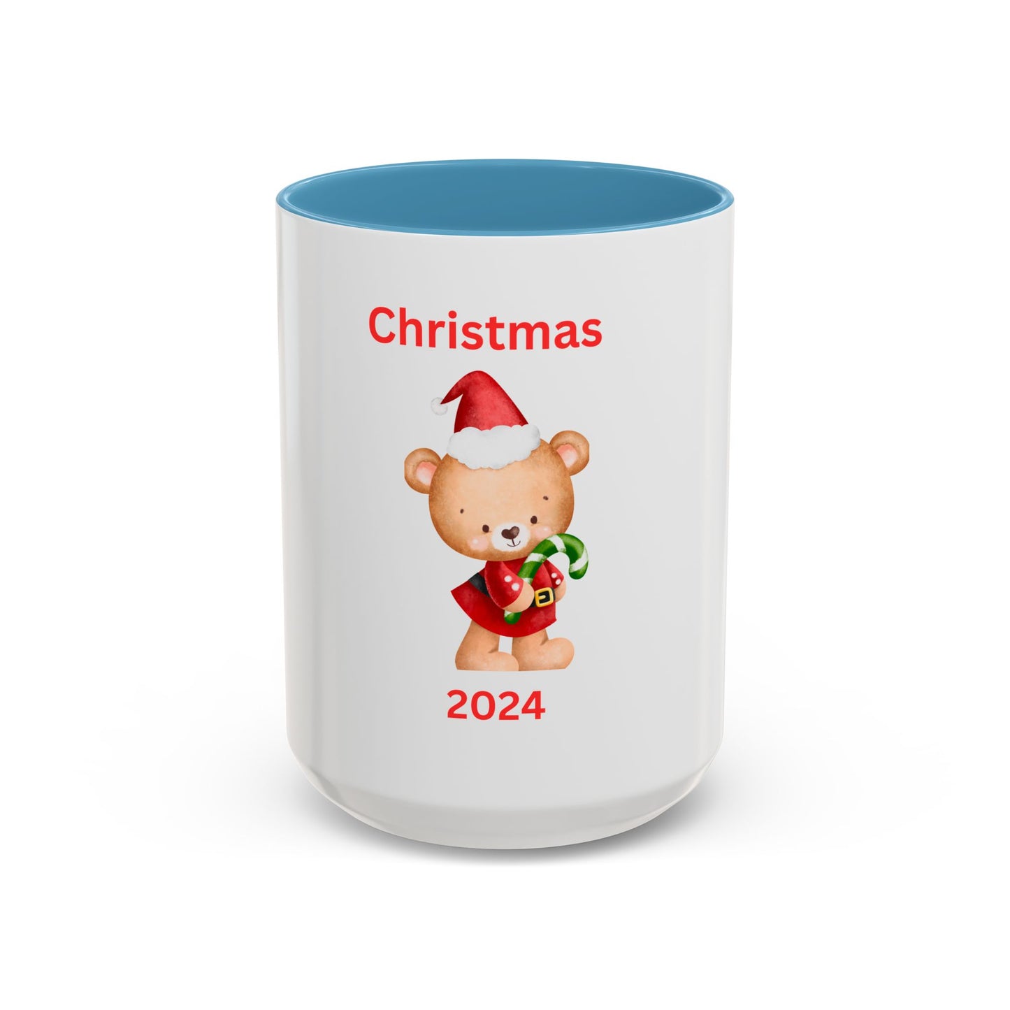 Bear with Stocking-Green Candy Cane