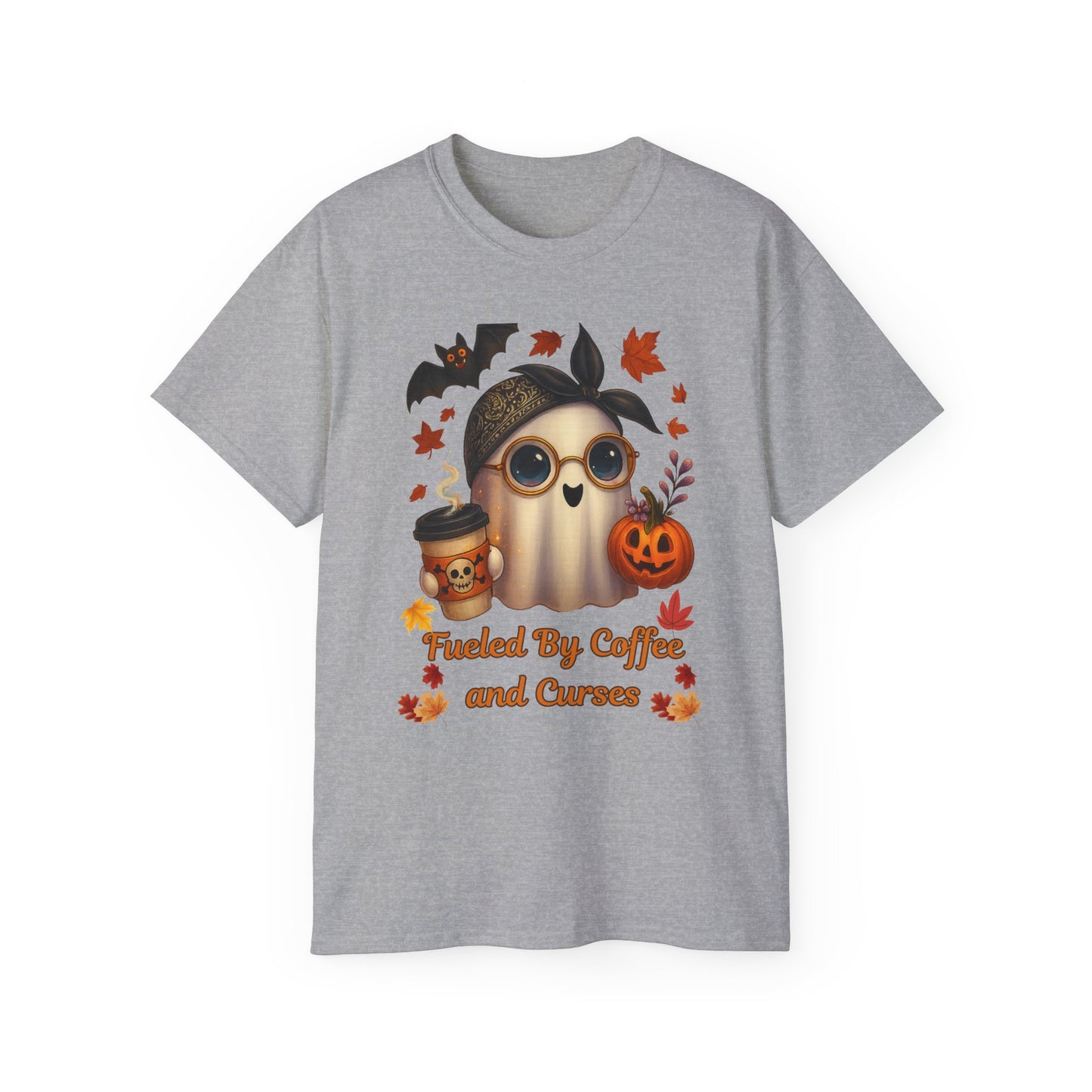 Fueled By Coffee and Curses Ghost T-Shirt