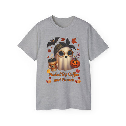 Fueled By Coffee and Curses Ghost T-Shirt