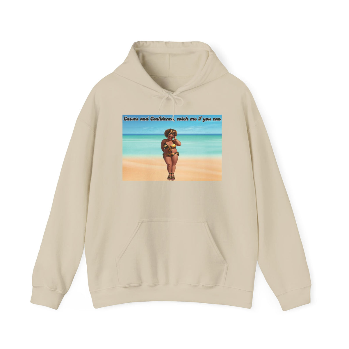 Curves and Confidence, Catch me if you can Unisex Hoodie