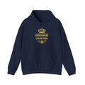 Fatherhood Kingdom Work Hoodie — Christian Dad Crown Design
