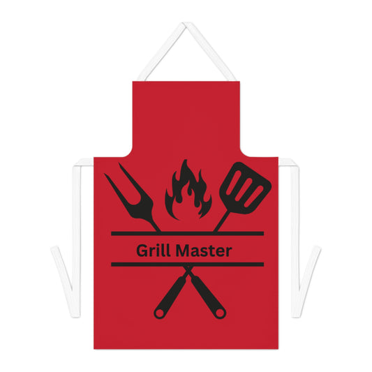 Grill Master Apron-Dk Red