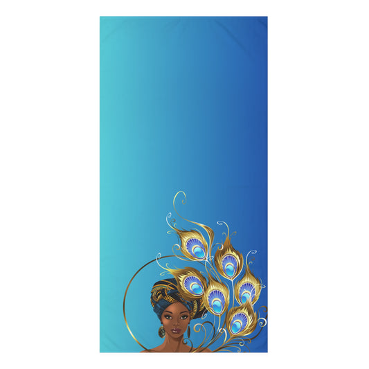 Peacock-Mink-Cotton Towel