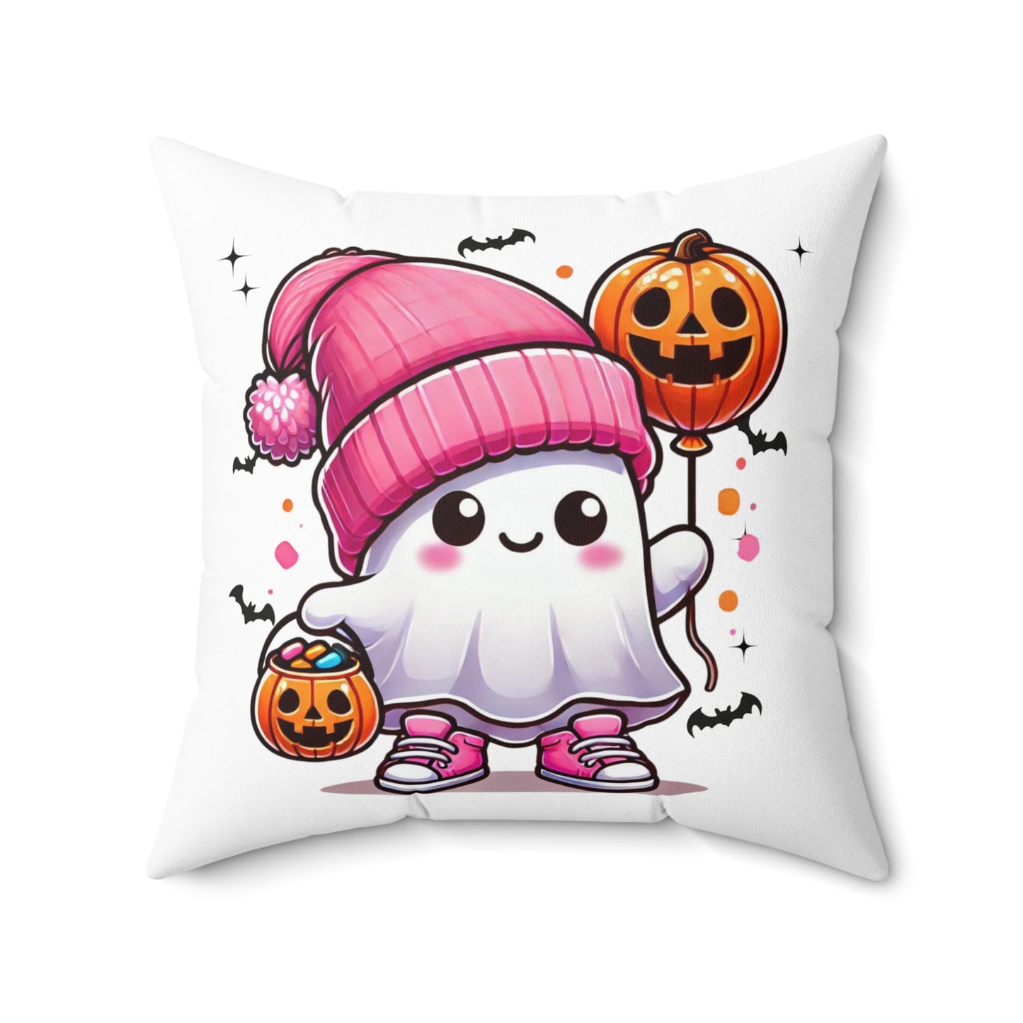 Cute Ghost Pink-White