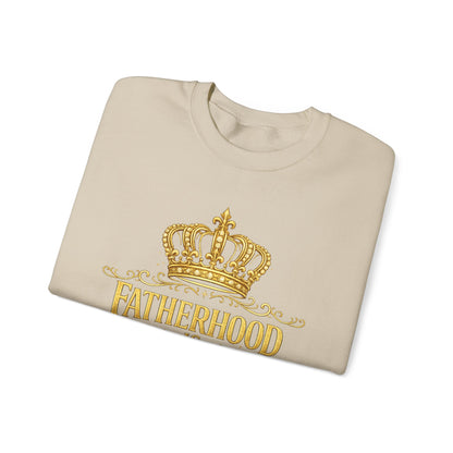 Fatherhood Is Kingdom Work Sweatshirt — Inspirational Christian Dad Crewneck