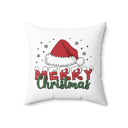 Merry Christmas Santa Hat-White