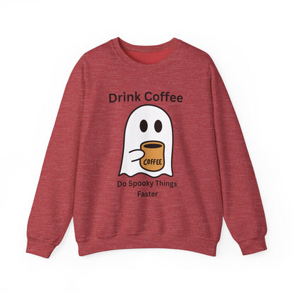 Boo Drink Coffee-Ghost-Sweatshirt