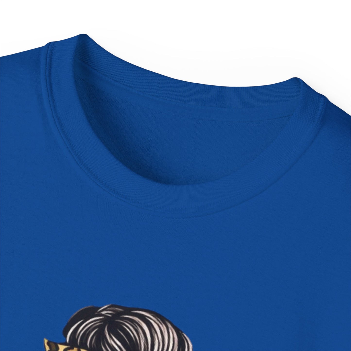 Mom Life Tee — Leopard Bun Graphic Cotton T‑Shirt