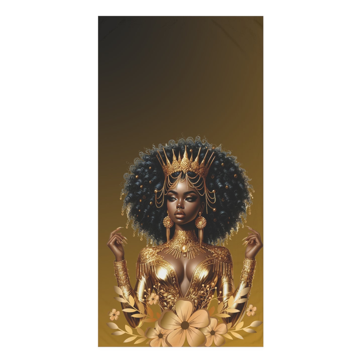 Golden Goddess-Mink-Cotton Towel