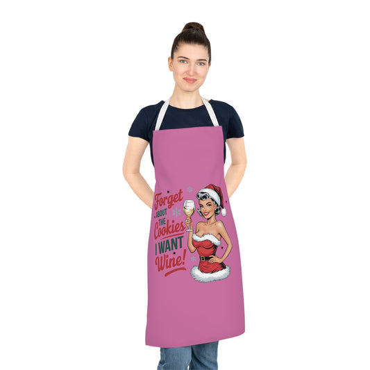 Forget About The Cookies-Adult Apron (AOP) (Lt Pink)
