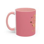 Bougie Mama Coffee Mug – Pink Accent 11/15oz, Gold Script Mom Gift