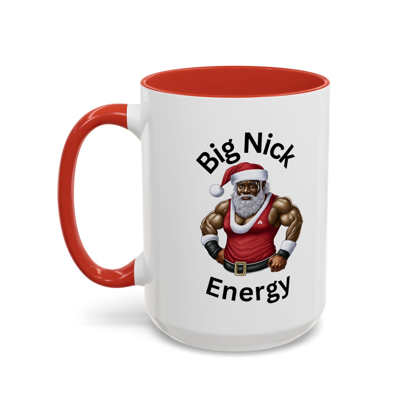 Big Nick Energy-Accent Coffee Mug (11, 15oz) (Red)