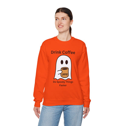 Boo Drink Coffee-Ghost-Sweatshirt
