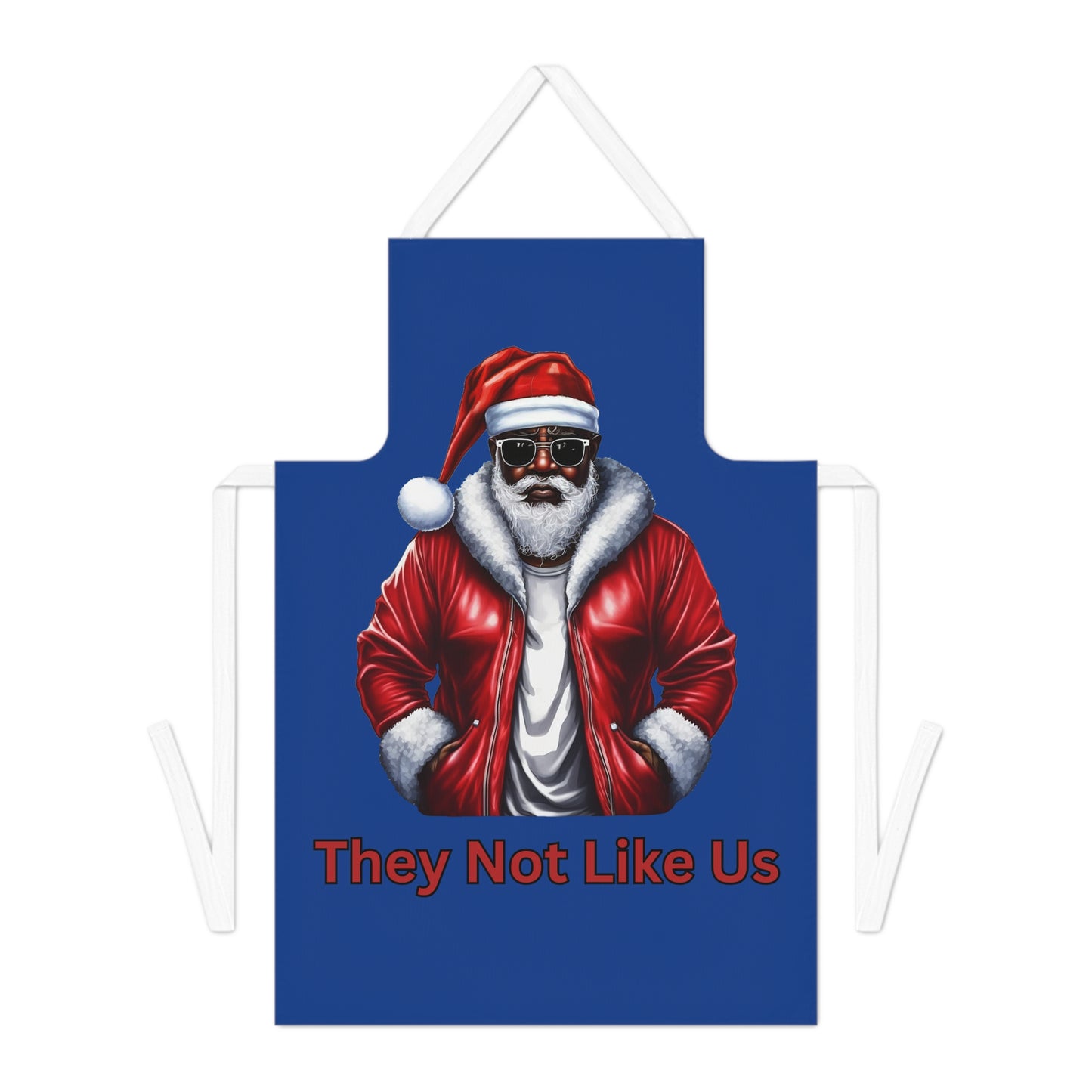 They Not Like Us-Adult Apron (AOP) (Dk Blue)