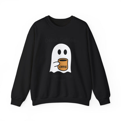Boo Drink Coffee-Ghost-Sweatshirt