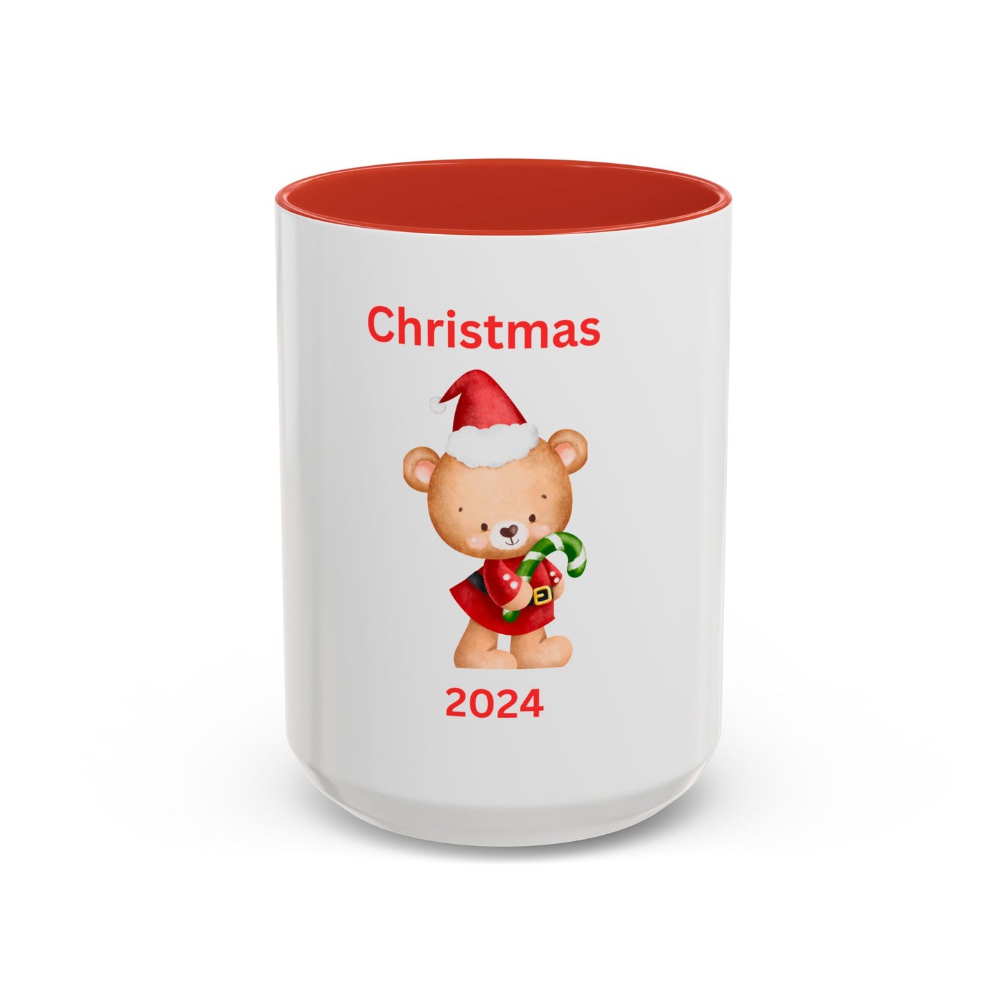 Bear with Stocking-Green Candy Cane