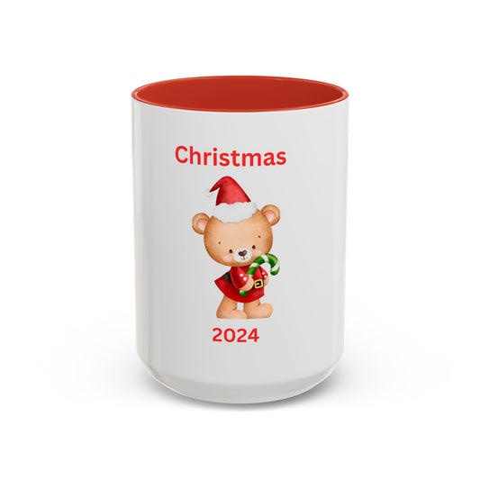 Bear with Stocking-Green Candy Cane