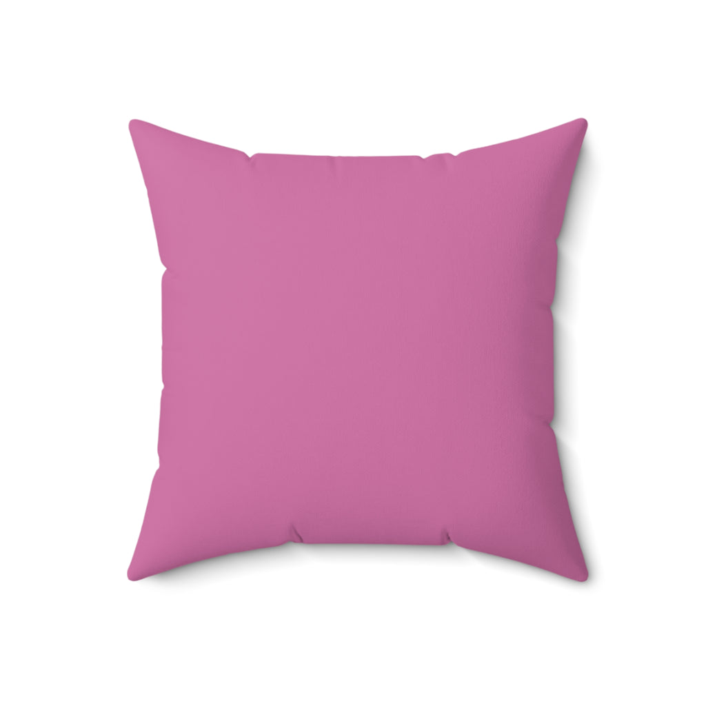 I Eat Cookies And Say F*ck A Lot-Spun Polyester Square Pillow (Lt Pink)