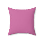 I Eat Cookies And Say F*ck A Lot-Spun Polyester Square Pillow (Lt Pink)