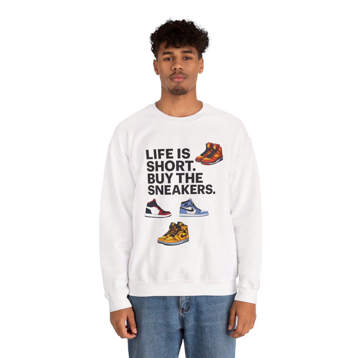 Life is Short Sneaker Sweatshirt