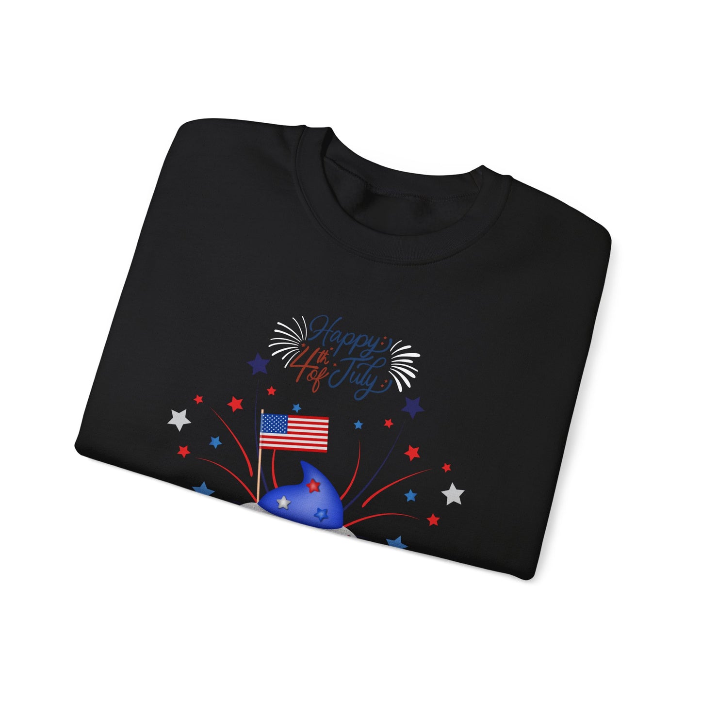 4th of July Patriotic Cupcake Crewneck Sweatshirt