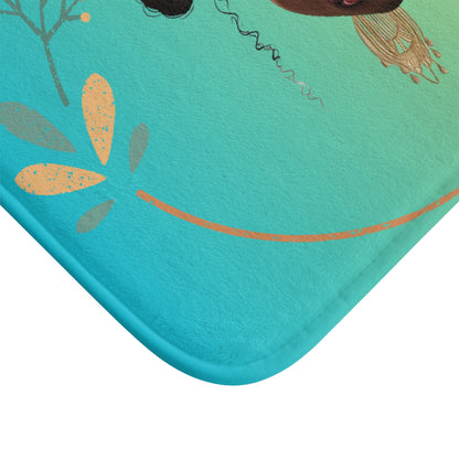 Queen Teal Bathmat