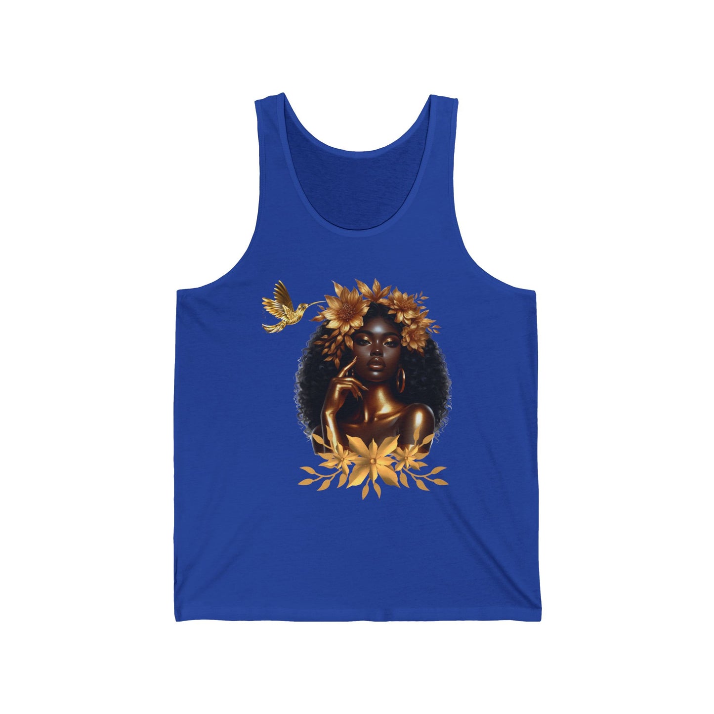 Queen Hummingbird Unisex Jersey Tank Top