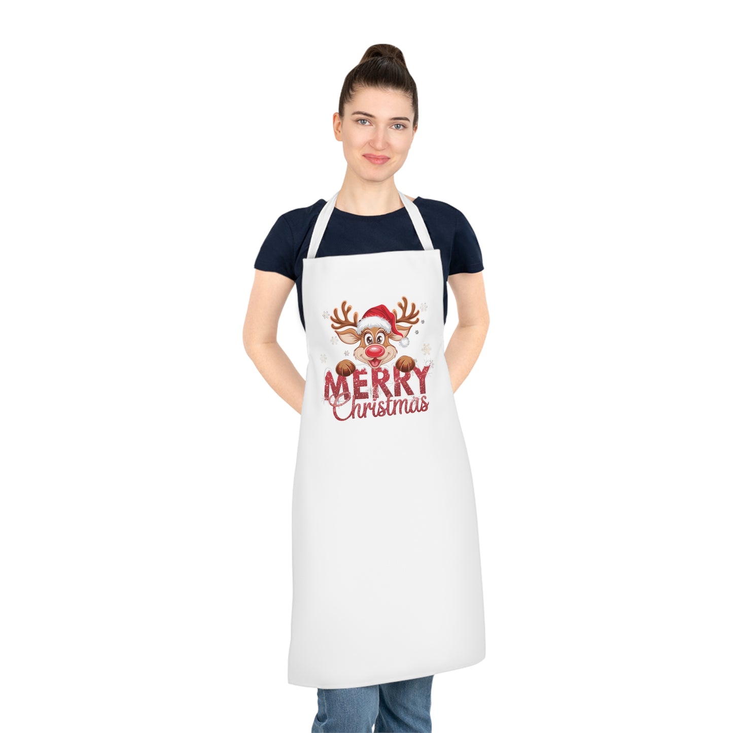 Merry Christmas Rudolph-White