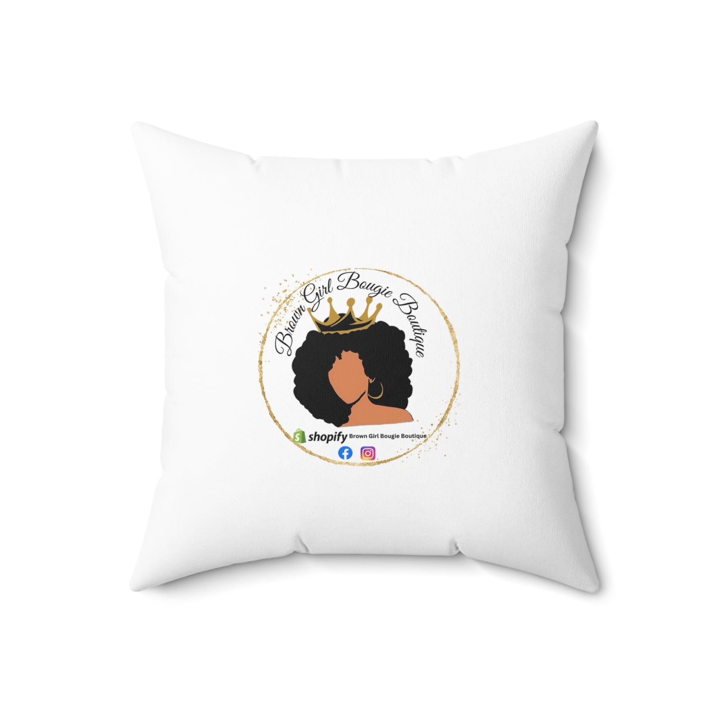 Star-Spun Polyester Square Pillow