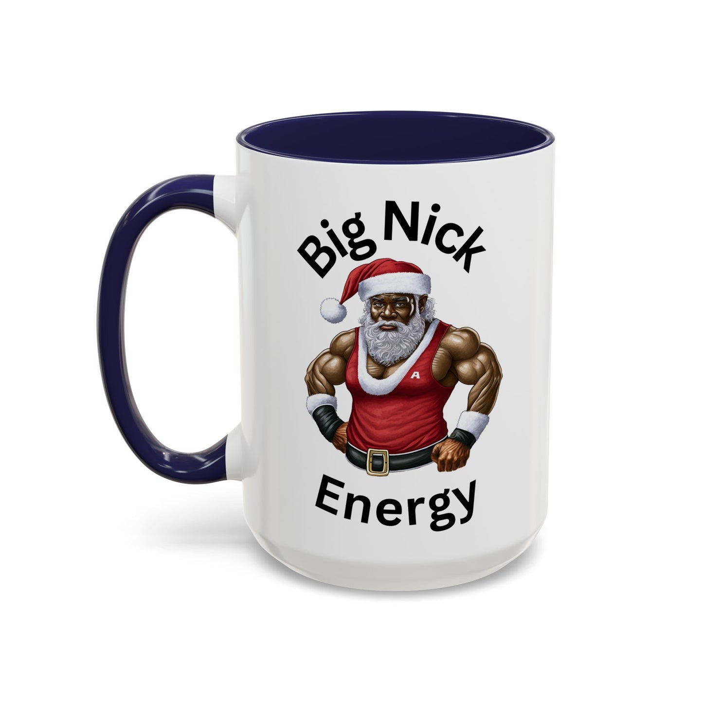 Big Nick Energy-Accent Coffee Mug (11, 15oz) (Black)
