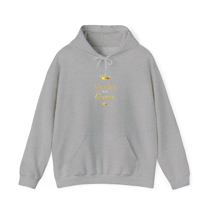 Queen Gigi Hoodie - "My Gigi is a Queen" Gold Crown Sweatshirt for Grandmothers