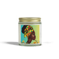 Yellow Flower-Scented Candles, Coconut Apricot Wax (4oz, 9oz)
