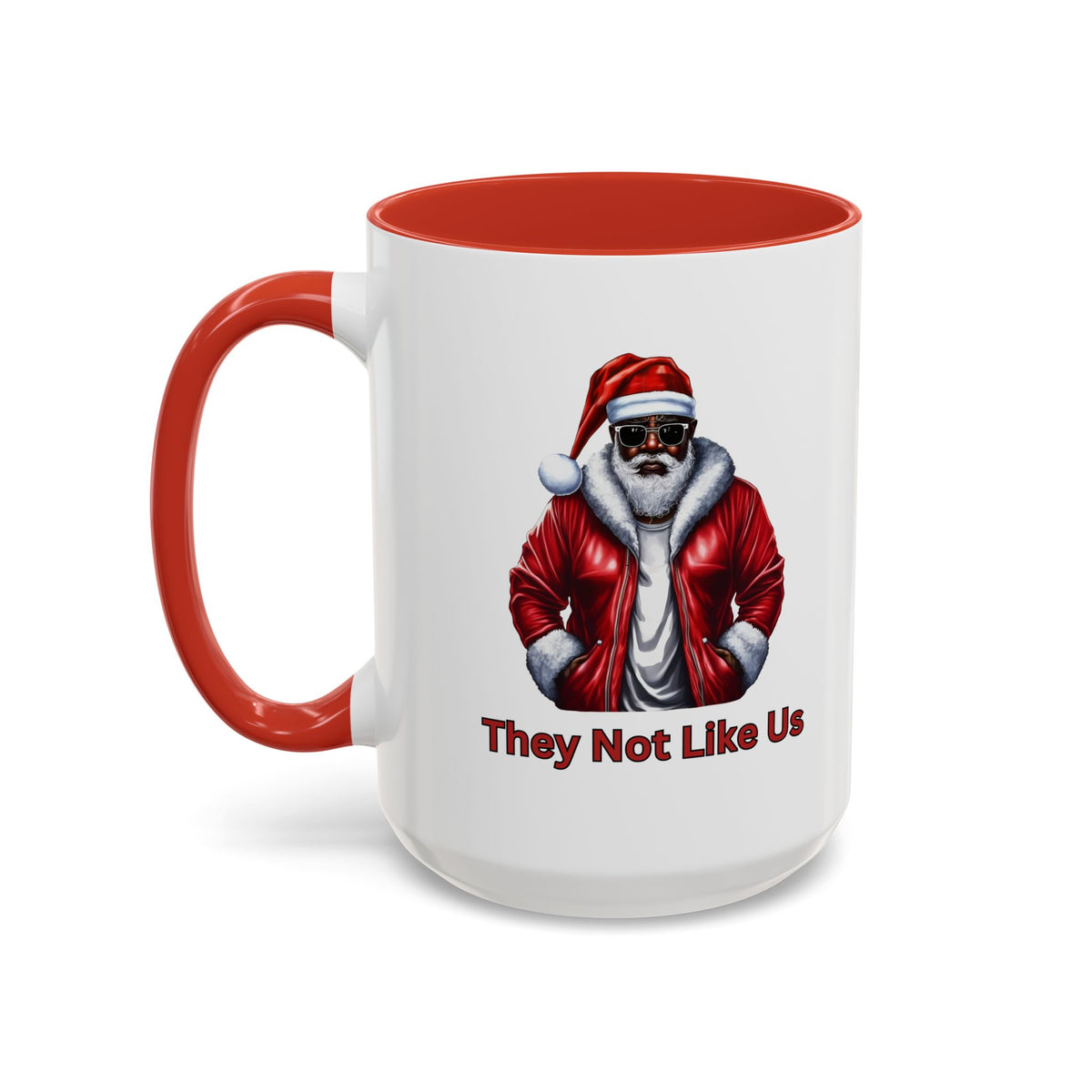 They Not Like Us-Accent Coffee Mug (11, 15oz) (Black)