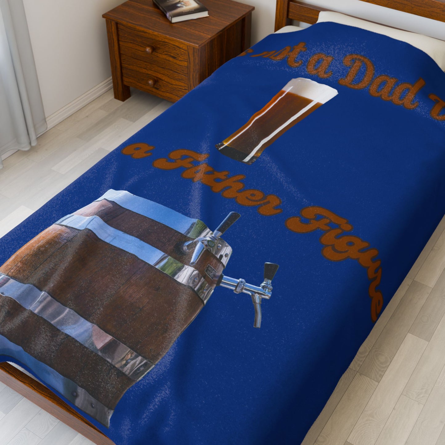 Humorous Dad Bod Father Figure Blanket