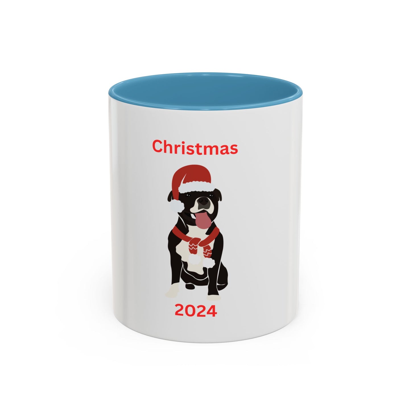 Black Dog Stocking Red Scarf