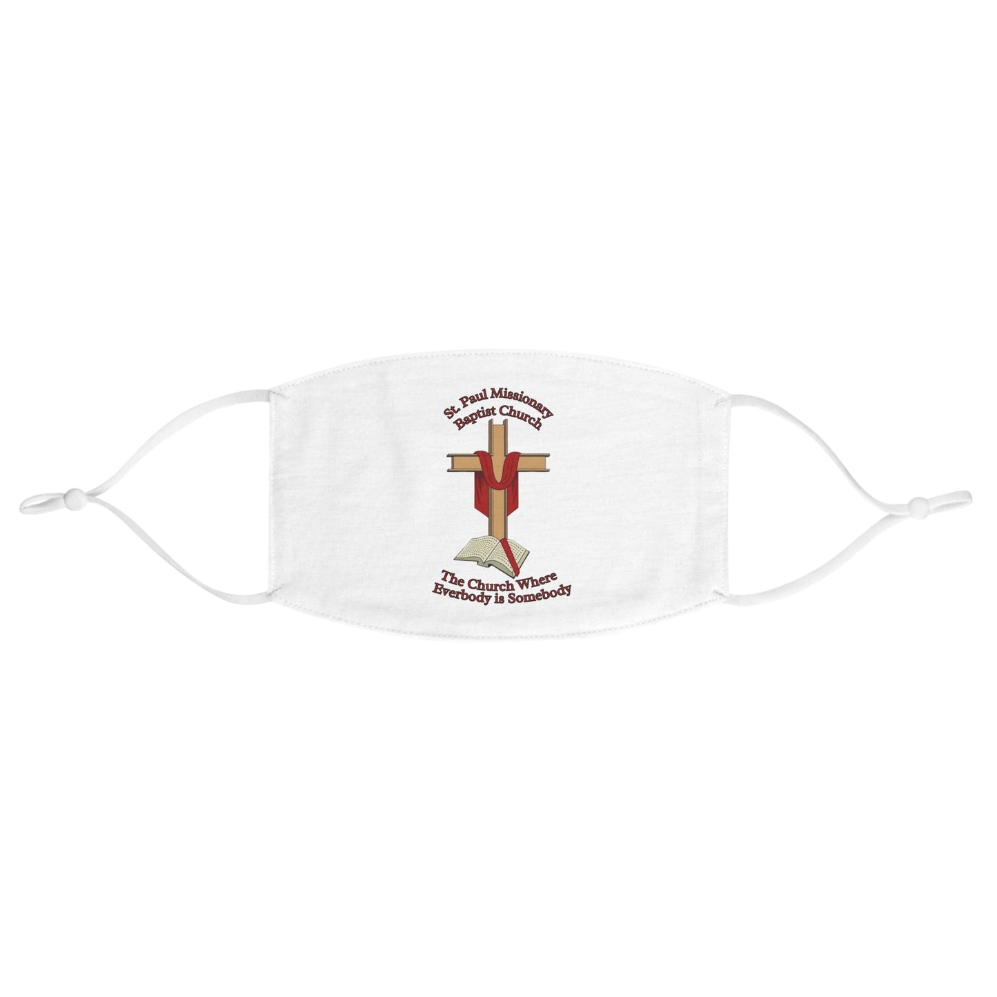 St. Paul Missionary Baptist Church Face Mask —White