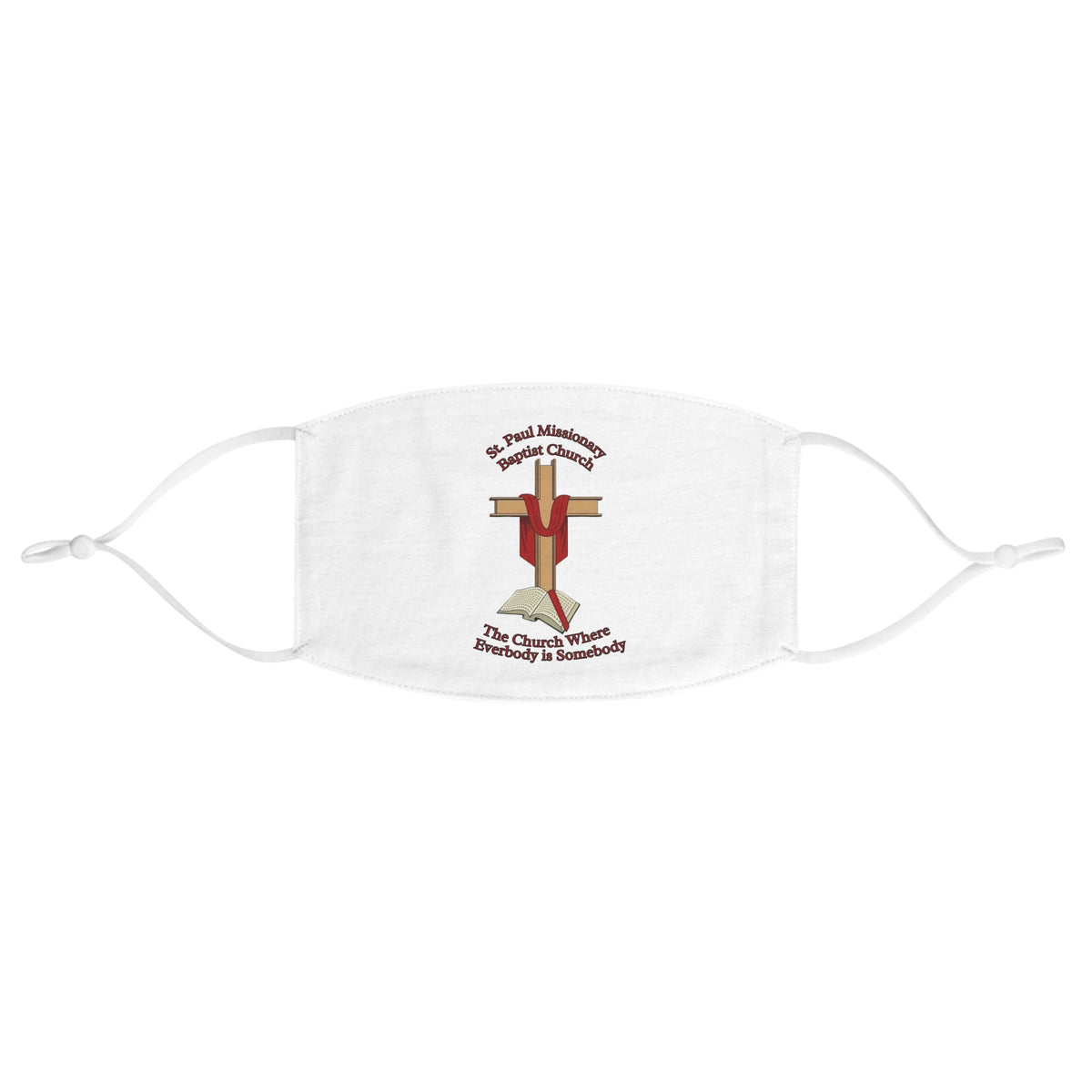 St. Paul Missionary Baptist Church Face Mask —White
