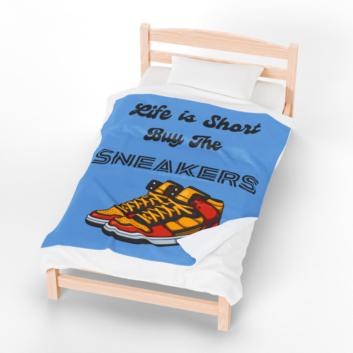 Sneaker Lover Velveteen Blanket