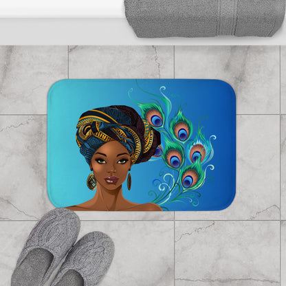 Queen Peacock Bath Mat