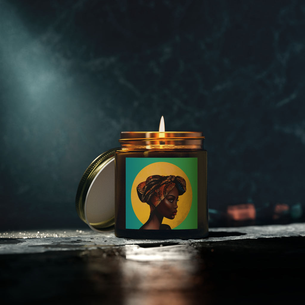 Moon-Scented Candles, Coconut Apricot Wax (4oz, 9oz)