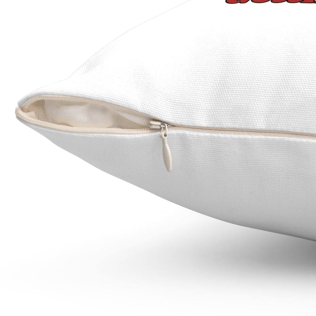 You Ain't Gettin Shit-Spun Polyester Square Pillow (White)