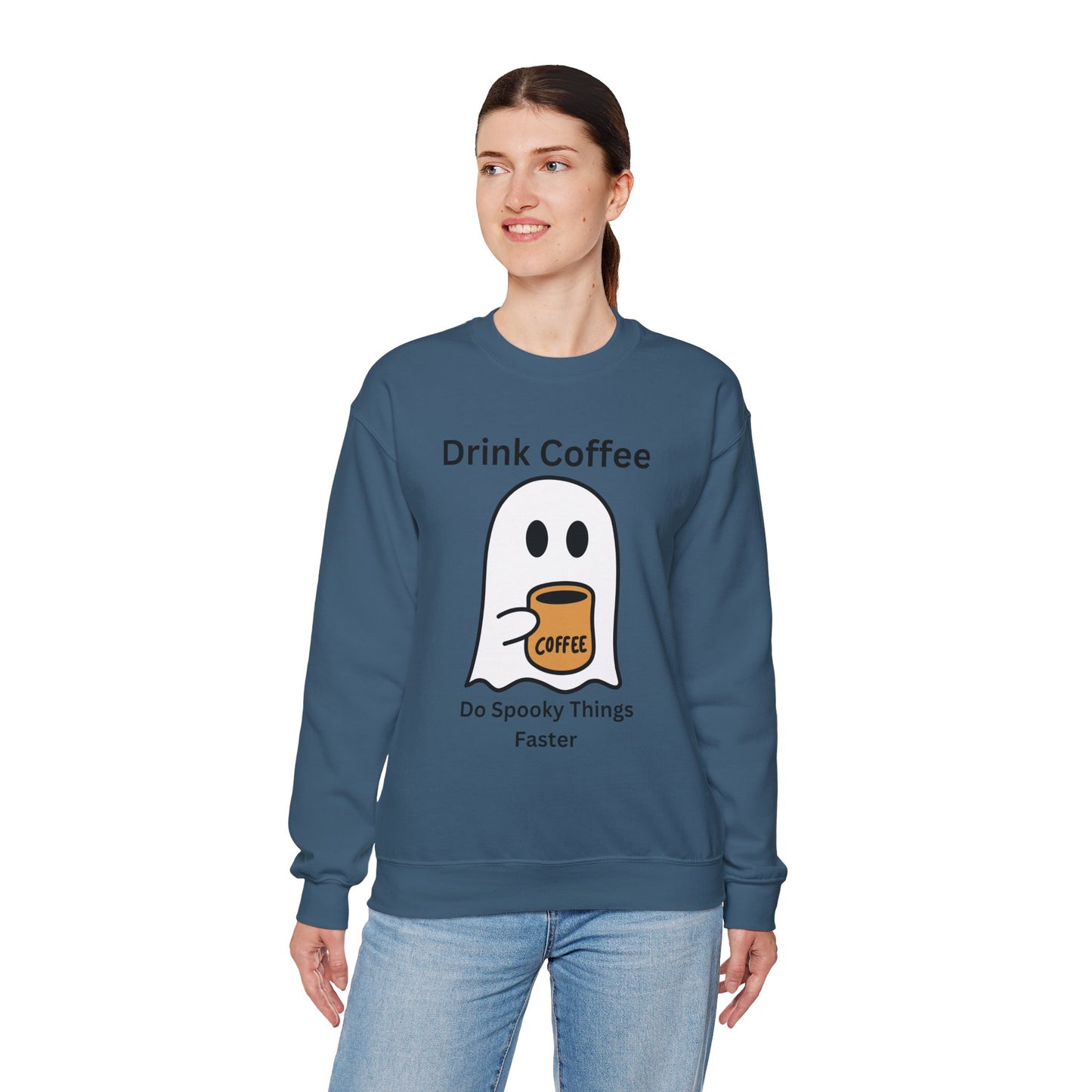 Boo Drink Coffee-Ghost-Sweatshirt