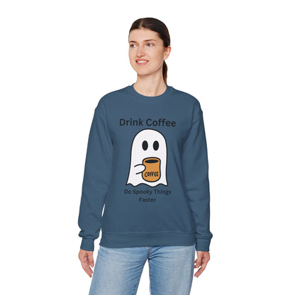 Boo Drink Coffee-Ghost-Sweatshirt