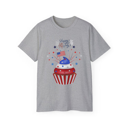 4th of July Cupcake T-Shirt — Happy 4th USA Patriotic Tee
