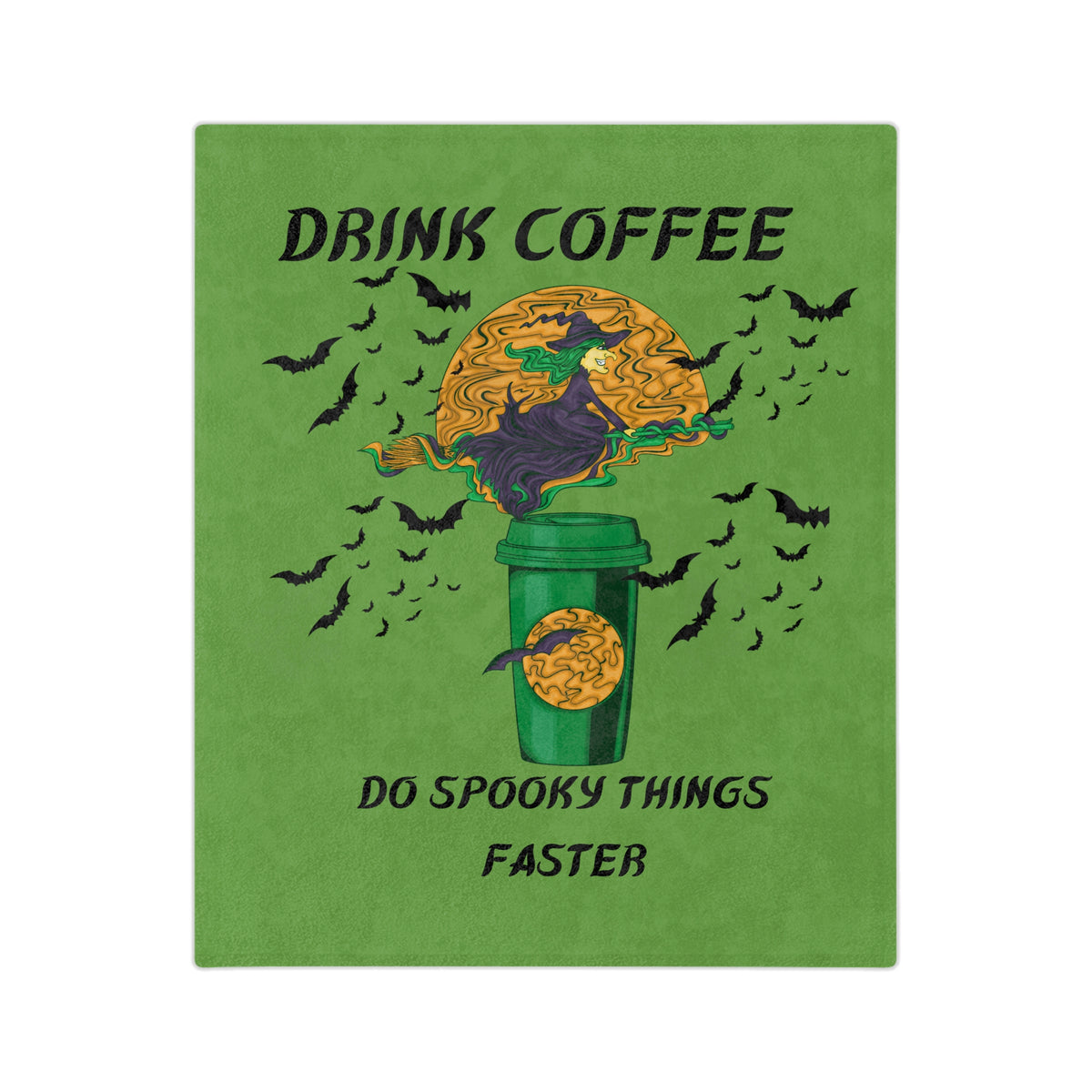 Drink Coffee Witch-Green