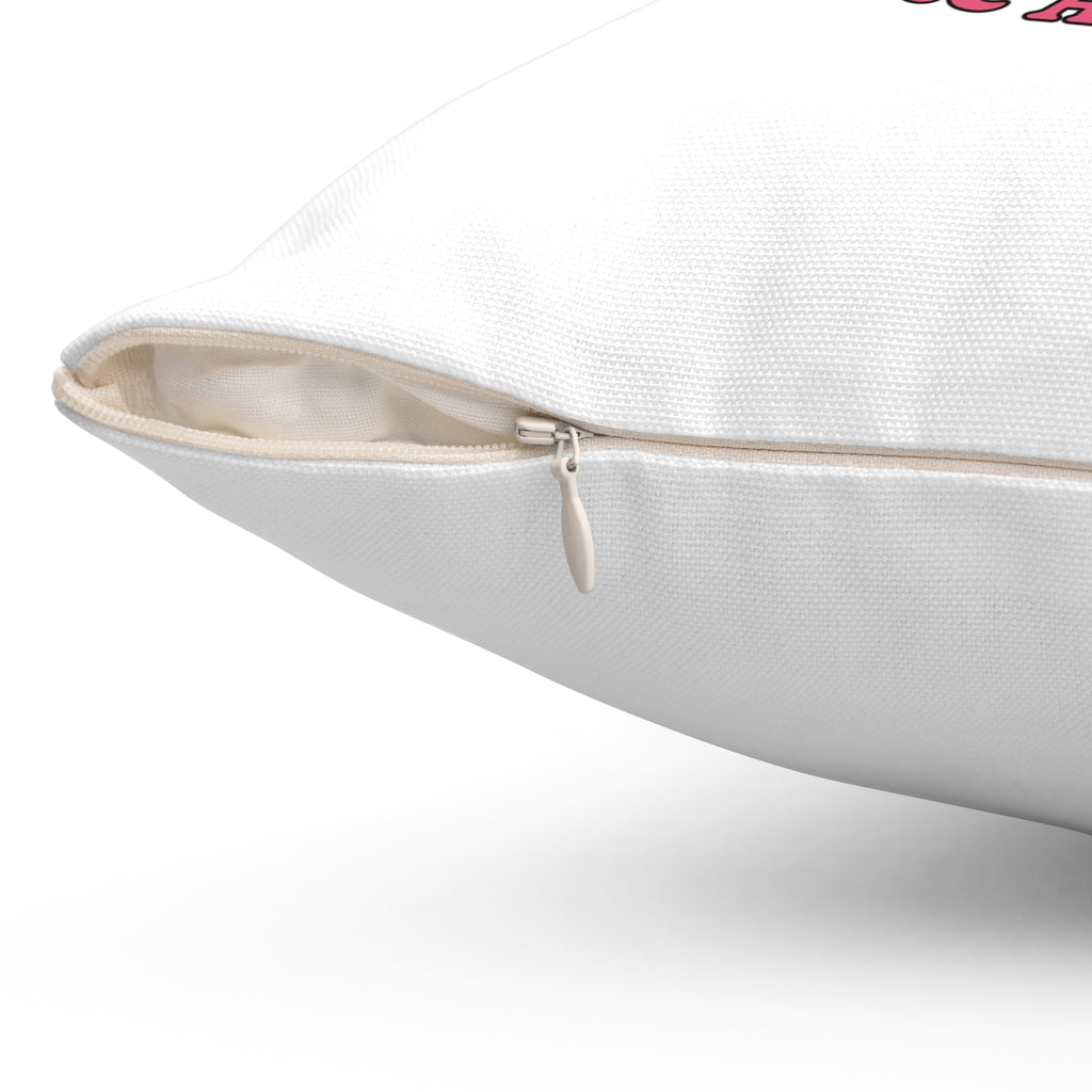 Out Here Lookin Like A Snack-Spun Polyester Square Pillow (White)
