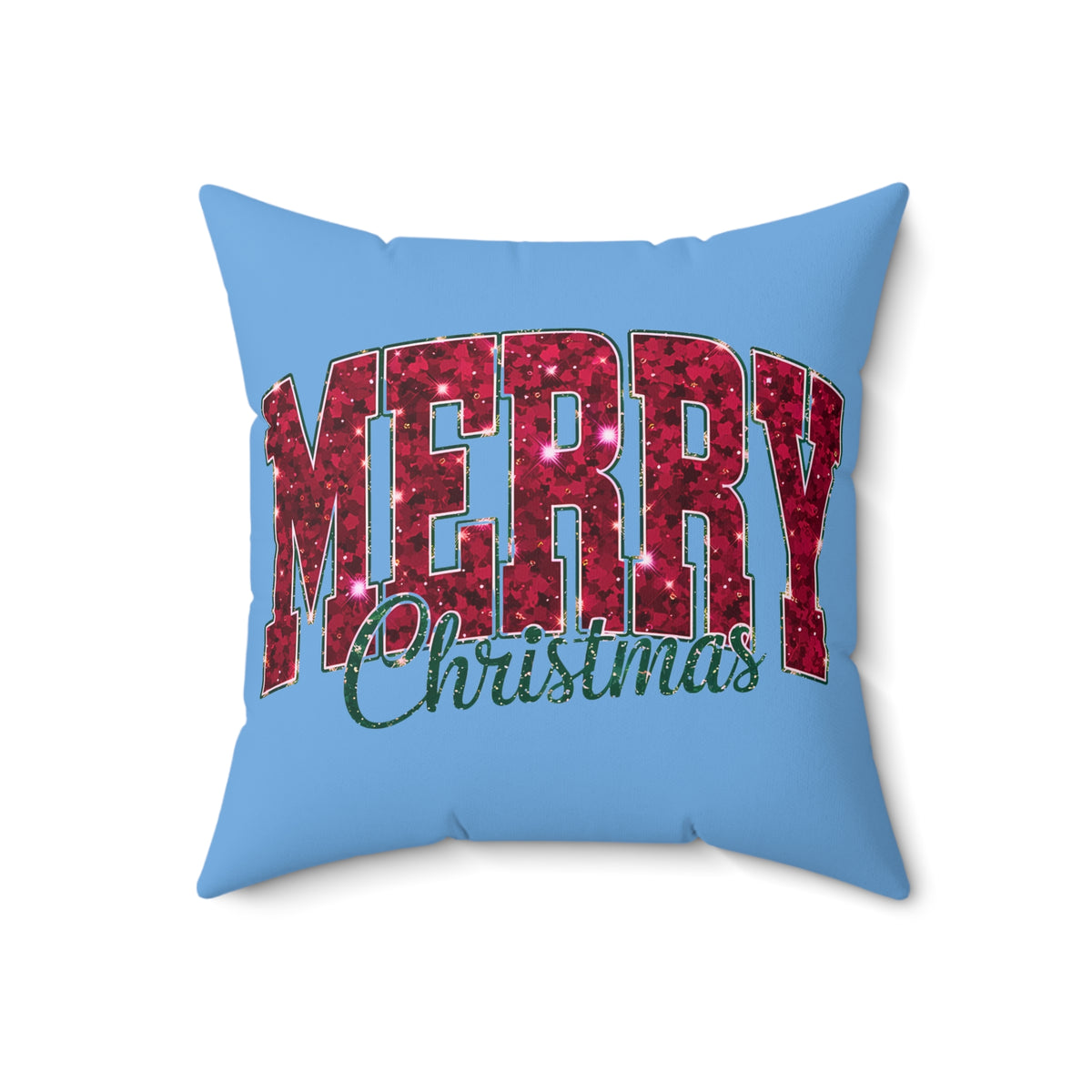 Merry Christmas Glitter-Light Blue