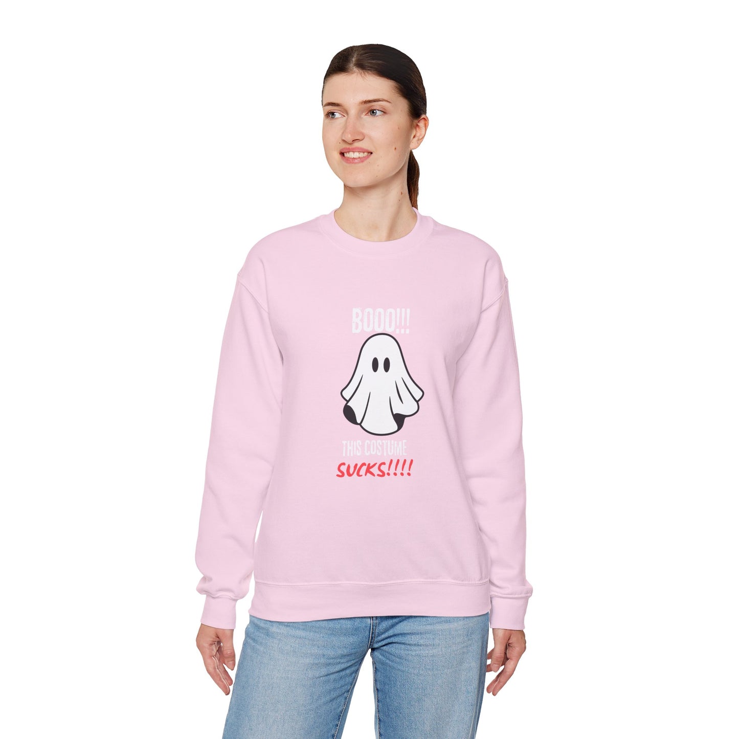 Boo Costume Sucks-Black-Sweatshirt