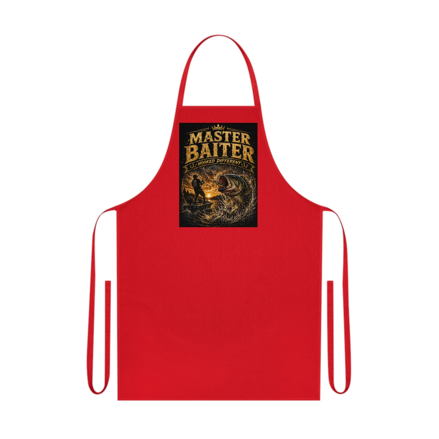 “Master Baiter” Funny Angler Cotton Fishing Apron